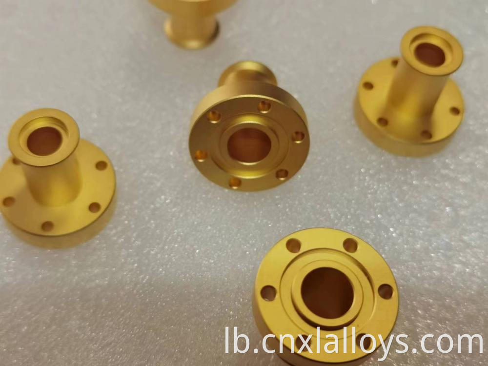 W Cu Alloy Gold Plated Parts25